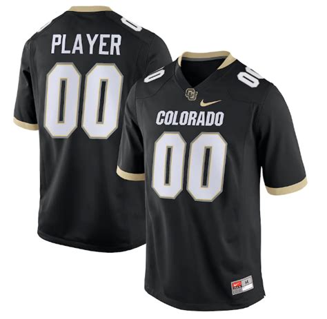 men's nike black colorado buffaloes pick-a-player nil replica football jersey|Colorado Buffaloes Nike Pick.